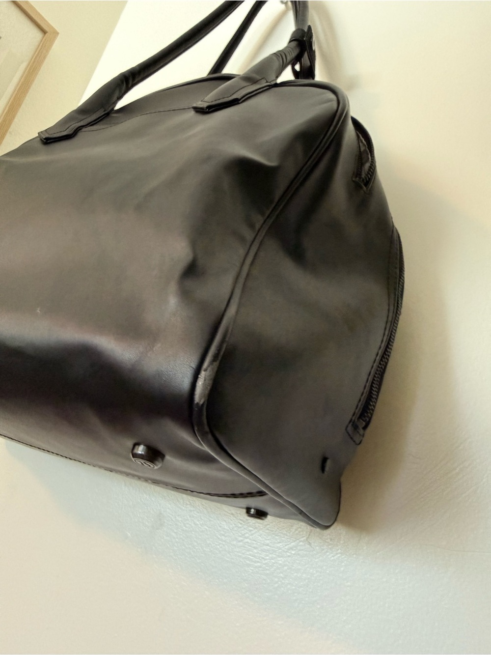 lululemon athletica Black Leather Duffel Tote - Picture 13 of 15